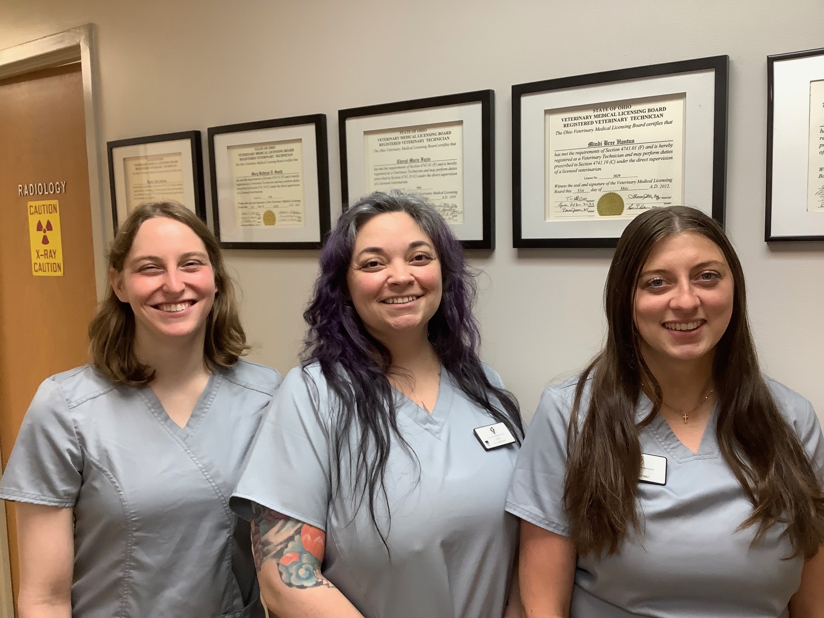 Vet Assistants. Jen. Leah. Jill VA